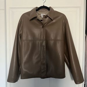 Aritzia - Sunday Best - Gabby Shirt Jacket - S - Taupe